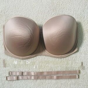 ThirdLove Tan Strapless Bra with Seamless Molded Cups 40H